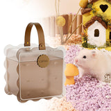 Maxbell Small Animal Carrier Bag Travel Guinea Pig Carrier Bag for Small Animals Rat brown