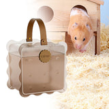 Maxbell Small Animal Carrier Bag Travel Guinea Pig Carrier Bag for Small Animals Rat brown