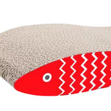 Maxbell Cat Scratching Board Sturdy Cardboard Cat Scratcher for Kitten Kitty Playing Red