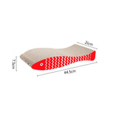Maxbell Cat Scratching Board Sturdy Cardboard Cat Scratcher for Kitten Kitty Playing Red