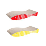 Maxbell Cat Scratching Board Sturdy Cardboard Cat Scratcher for Kitten Kitty Playing Red