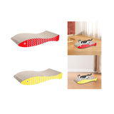 Maxbell Cat Scratching Board Sturdy Cardboard Cat Scratcher for Kitten Kitty Playing Red