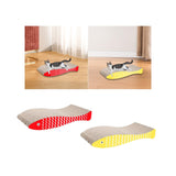 Maxbell Cat Scratching Board Sturdy Cardboard Cat Scratcher for Kitten Kitty Playing Red
