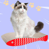 Maxbell Cat Scratching Board Sturdy Cardboard Cat Scratcher for Kitten Kitty Playing Red