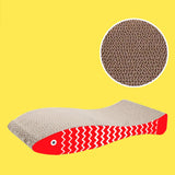 Maxbell Cat Scratching Board Sturdy Cardboard Cat Scratcher for Kitten Kitty Playing Red
