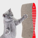 Maxbell Cat Scratching Board Sturdy Cardboard Cat Scratcher for Kitten Kitty Playing Red