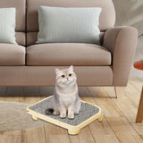 Maxbell Pet Cat Litter Mat Cat Litter Trapping Mat for Indoor Cats Bathroom Lavatory yellow