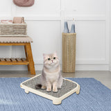 Maxbell Pet Cat Litter Mat Cat Litter Trapping Mat for Indoor Cats Bathroom Lavatory Milk coffee