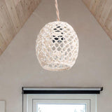 Maxbell Woven Pendant Lamp Shade Hanging Lamp Shade for Farmhouse Hallway Restaurant