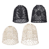 Maxbell Rope Woven Lampshade Table Lamp Lampshade for Bedside Lamp Desk Lamp Kitchen Black S