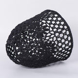 Maxbell Rope Woven Lampshade Table Lamp Lampshade for Bedside Lamp Desk Lamp Kitchen Black S