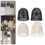 Maxbell Rope Woven Lampshade Table Lamp Lampshade for Bedside Lamp Desk Lamp Kitchen Black S