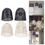 Maxbell Rope Woven Lampshade Table Lamp Lampshade for Bedside Lamp Desk Lamp Kitchen Black S