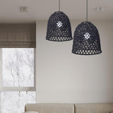 Maxbell Rope Woven Lampshade Table Lamp Lampshade for Bedside Lamp Desk Lamp Kitchen Black S