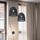 Maxbell Rope Woven Lampshade Table Lamp Lampshade for Bedside Lamp Desk Lamp Kitchen Black S