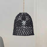 Maxbell Rope Woven Lampshade Table Lamp Lampshade for Bedside Lamp Desk Lamp Kitchen Black S