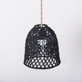 Maxbell Rope Woven Lampshade Table Lamp Lampshade for Bedside Lamp Desk Lamp Kitchen Black L