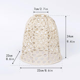 Maxbell Rope Woven Lampshade Table Lamp Lampshade for Bedside Lamp Desk Lamp Kitchen Beige L