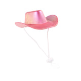 Maxbell Pet Dog Cowboy Hat Puppy Pet Dog Cat for Holiday Theme Party Cosplay Rose Red