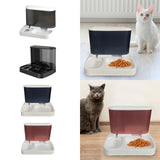 Maxbell Food Dispenser Water Bowl Portable Pets Feeder Waterer for Puppy Cats Rabbit White