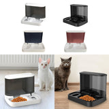 Maxbell Food Dispenser Water Bowl Portable Pets Feeder Waterer for Puppy Cats Rabbit White