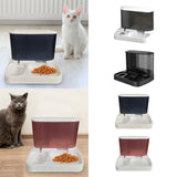 Maxbell Food Dispenser Water Bowl Portable Pets Feeder Waterer for Puppy Cats Rabbit White