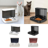 Maxbell Food Dispenser Water Bowl Portable Pets Feeder Waterer for Puppy Cats Rabbit White