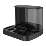Maxbell Food Dispenser Water Bowl Portable Pets Feeder Waterer for Puppy Cats Rabbit Black