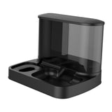 Maxbell Food Dispenser Water Bowl Portable Pets Feeder Waterer for Puppy Cats Rabbit Black