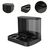 Maxbell Food Dispenser Water Bowl Portable Pets Feeder Waterer for Puppy Cats Rabbit Black