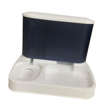 Maxbell Maxbell Food Dispenser Water Bowl Portable Pets Feeder Waterer for Puppy Cats Rabbit Blue