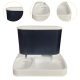 Maxbell Maxbell Food Dispenser Water Bowl Portable Pets Feeder Waterer for Puppy Cats Rabbit Blue