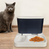Maxbell Maxbell Food Dispenser Water Bowl Portable Pets Feeder Waterer for Puppy Cats Rabbit Blue
