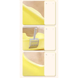 Maxbell Open Top Pet Litter Tray High Sided Splashproof Easy to Clean Litter Box Yellow