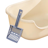 Maxbell Open Top Pet Litter Tray High Sided Splashproof Easy to Clean Litter Box Khaki