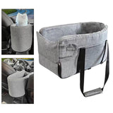Maxbell Pet Car Armrest Seat Breathable Washable Car Console Dog Seat for Small Dogs