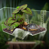 Maxbell Hanging Turtle Basking Platform Reptile Tank Ladder for Amphibians Tortoises L
