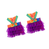 Maxbell 2Pcs Pet Dog Dresses Breathable Pet Supplies Doggy Apparel Summer Tutu Shirt Colorful