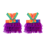 Maxbell 2Pcs Pet Dog Dresses Breathable Pet Supplies Doggy Apparel Summer Tutu Shirt Colorful
