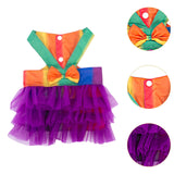 Maxbell 2Pcs Pet Dog Dresses Breathable Pet Supplies Doggy Apparel Summer Tutu Shirt Colorful
