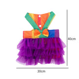 Maxbell 2Pcs Pet Dog Dresses Breathable Pet Supplies Doggy Apparel Summer Tutu Shirt Colorful