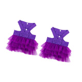 Maxbell 2Pcs Pet Dog Dresses Breathable Pet Supplies Doggy Apparel Summer Tutu Shirt Violet