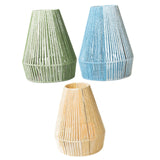 Maxbell Rope Woven Lampshade Handmade Light Shade for Bedroom Hallway Kitchen Island green