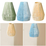 Maxbell Rope Woven Lampshade Handmade Light Shade for Bedroom Hallway Kitchen Island green