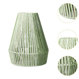 Maxbell Rope Woven Lampshade Handmade Light Shade for Bedroom Hallway Kitchen Island green