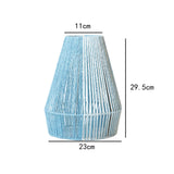 Maxbell Rope Woven Lampshade Handmade Light Shade for Bedroom Hallway Kitchen Island blue