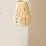 Maxbell Rope Woven Lampshade Handmade Light Shade for Bedroom Hallway Kitchen Island yellow