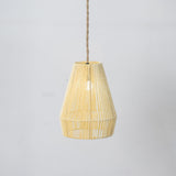 Maxbell Rope Woven Lampshade Handmade Light Shade for Bedroom Hallway Kitchen Island yellow