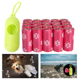 Maxbell Dog Poop Trash Bags Lightweight Extra Thick Doggy Poop Bag for Cat Puppy Dog Pink