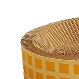 Maxbell Round Cat Scratching Board Luxury Pet Cat Lounge Bed for Cats Grinding Claws Yellow